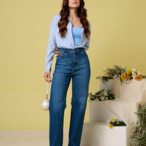 CALÇA RETA JEANS
